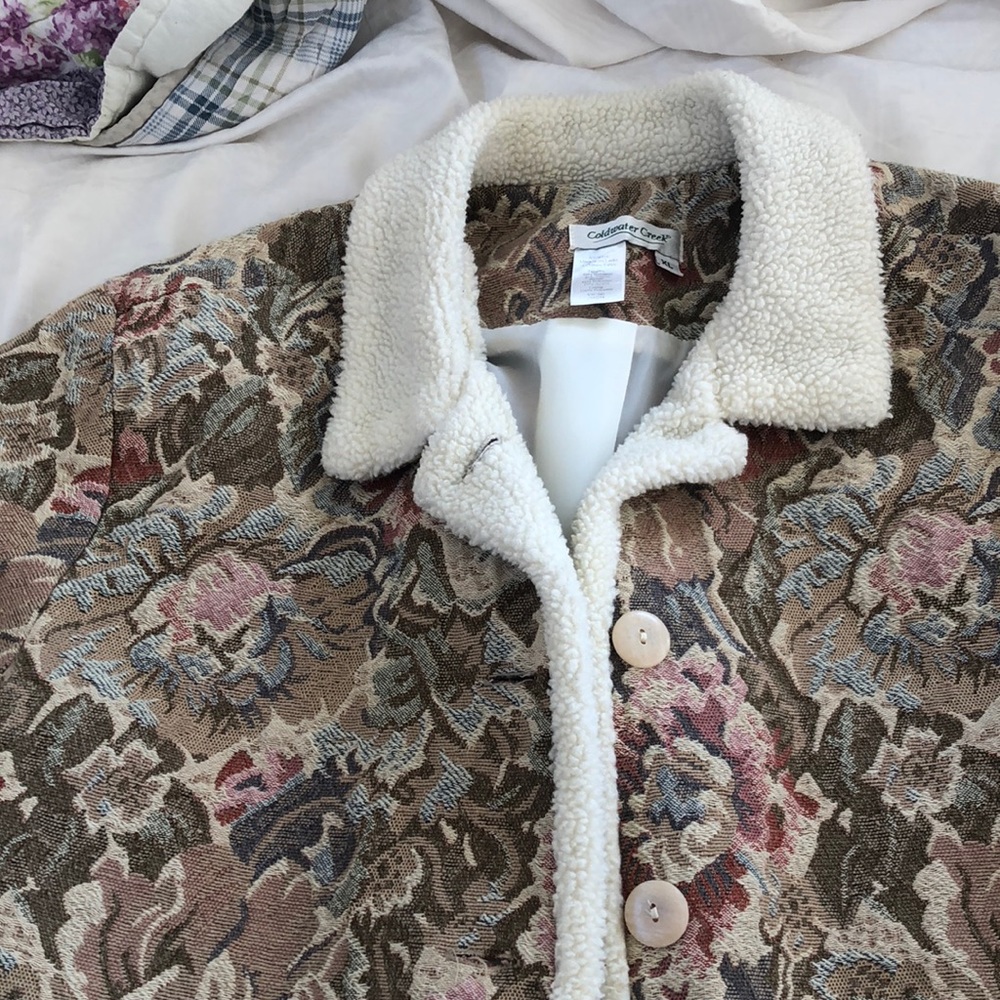 A Coldwater Creek lined jacket. Size XL